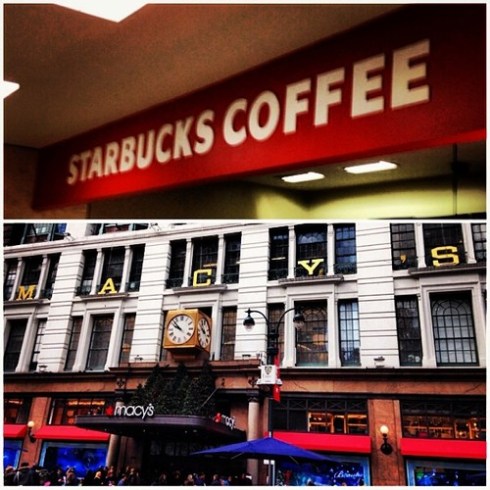 34th and Broadway Starbucks Macy's 5th Floor